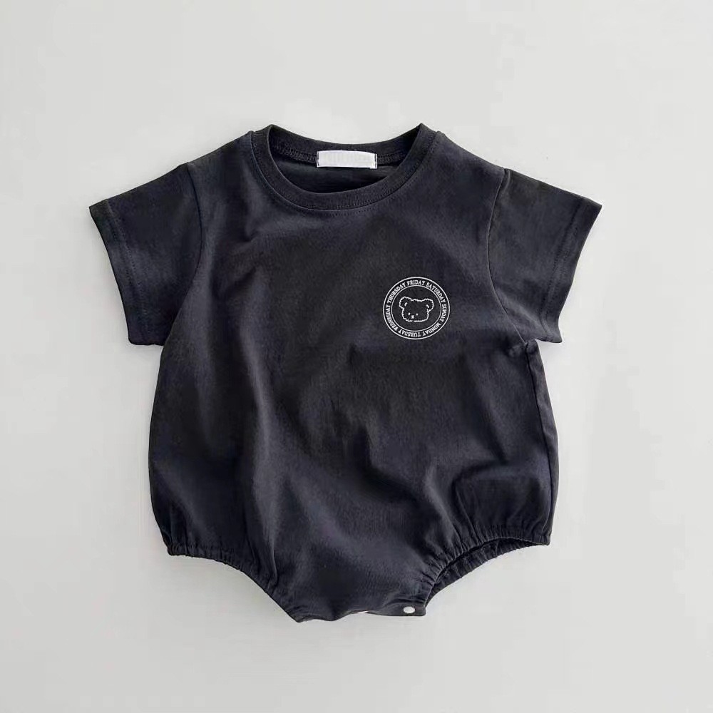 Bamboo Bodysuit Baby - HY23087 Sommer Cartoon Bären-Onesie Dünner Dreieck-Babybody