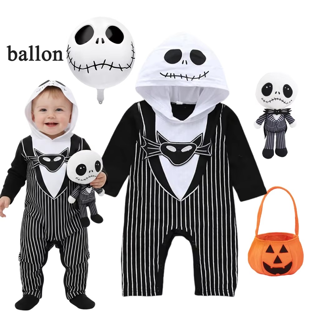 Baby Clothing Newborn - Baby Jungen Kapuzen-Strampler Halloween Cosplay Jack