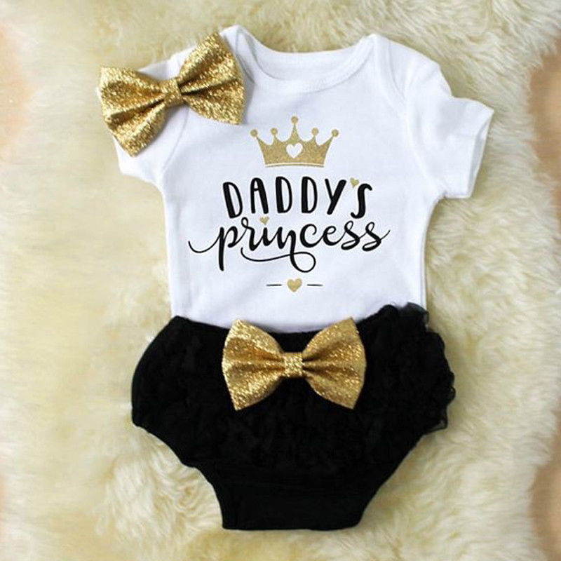 Baby Clothing Outlet - 3PCS süße Neugeborene Baby Mädchen Outfits