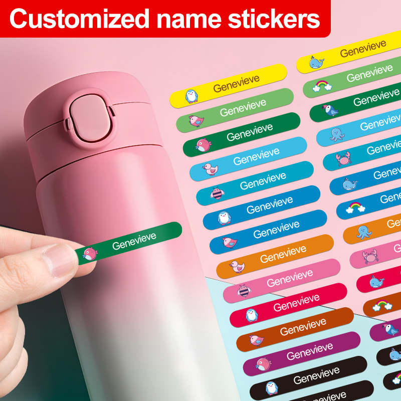 Baby Clothing Labels - Benutzerdefinierte wasserfeste Namensaufkleber für Kinder –