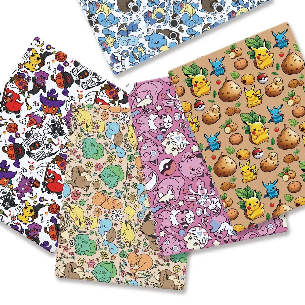 Baby Clothing Fabric - Pokemon Cartoon Fabric140*50cm Handgemachte Nähen Patchwork