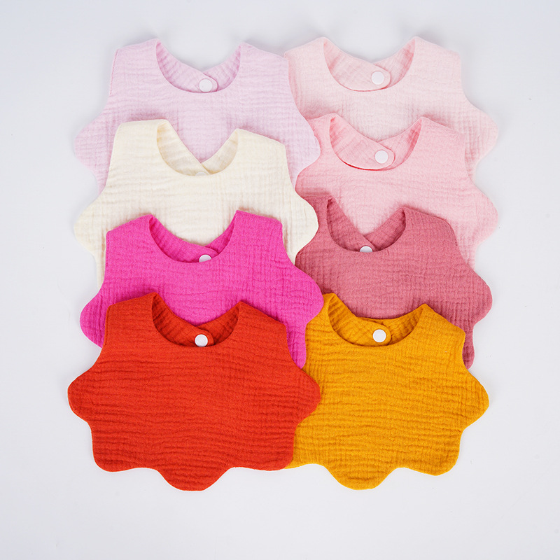Baby Clothing Fabric - Baumwolle Weiche Baby Druck Lätzchen Einfarbig