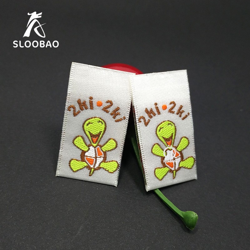 Baby Clothing Labels - Maßgeschneiderte eigene Logo-Hauptmarke, gewebte Etiketten, waschbare