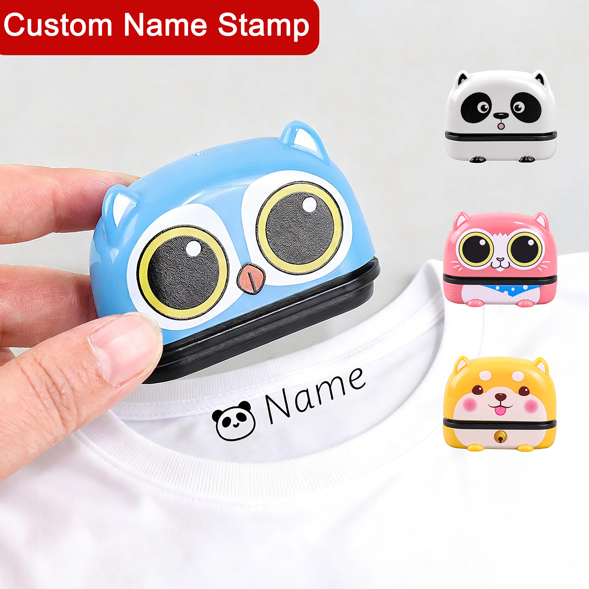 Baby Clothing Labels - Niedlicher individueller Namensstempel, personalisiertes Textsiegel, wasserfest,