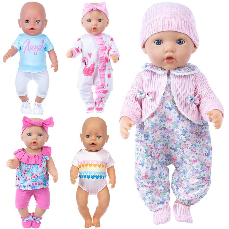 Baby Z Clothing - Puppenkleidung für 18-Zoll-Reborn-Puppen, süßer Pyjama-Anzug für