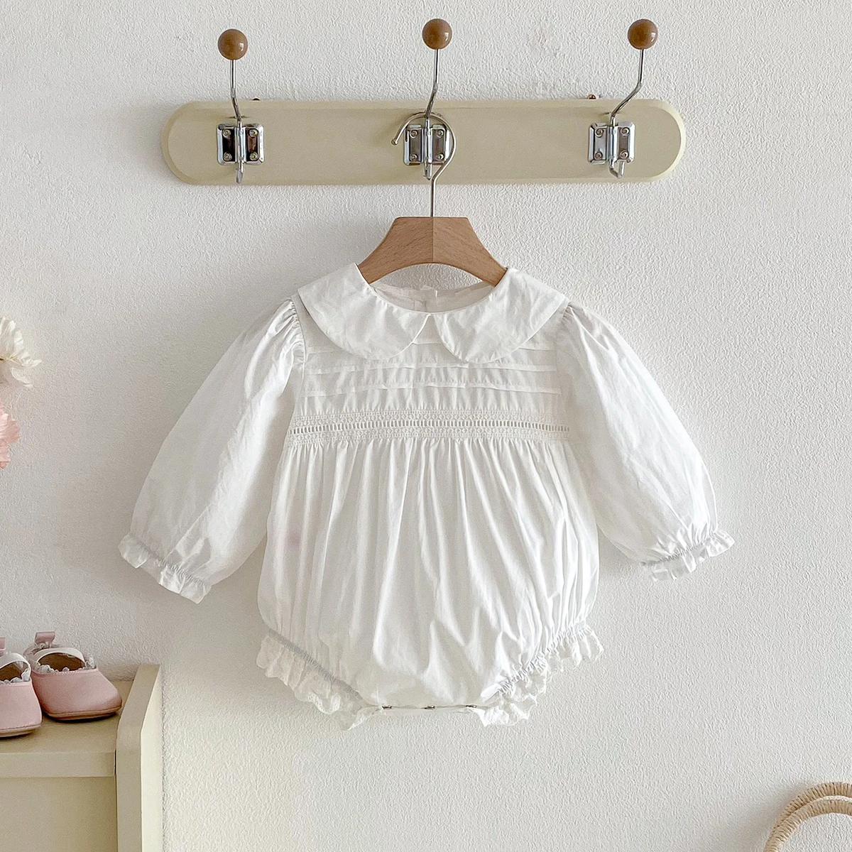 Baby Clothing Outlet - Frühlings-Baby-Mädchen-Strampler Süße Neugeborenen-Kleidung mit Langen Ärmeln