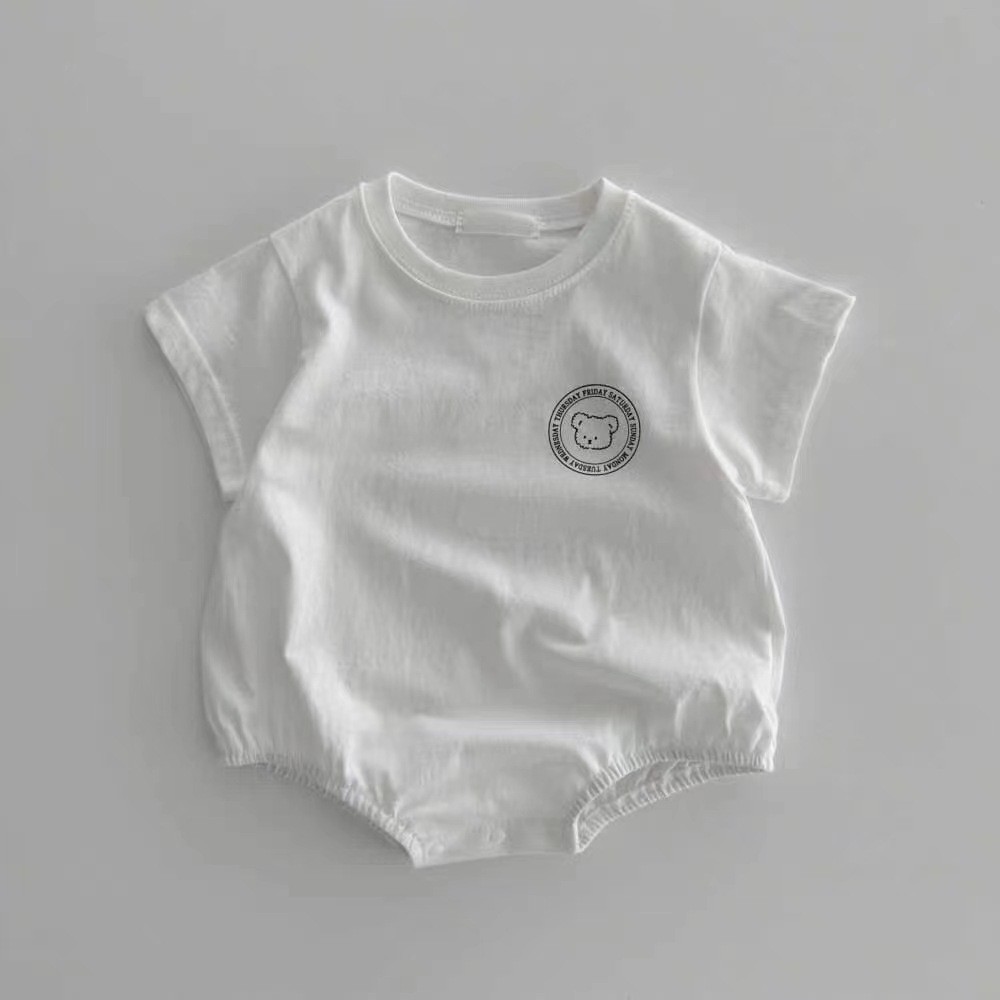 HY23087 Sommer Cartoon Bären-O – Bamboo Bodysuit Baby Bewertung und Preis