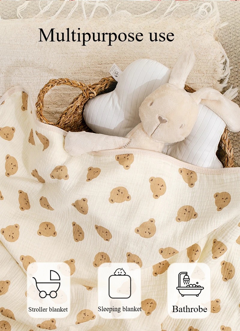 Baby-Badetuch, 4-lagiges Gaze- – Baby Clothing Fabric Bewertung und Preis