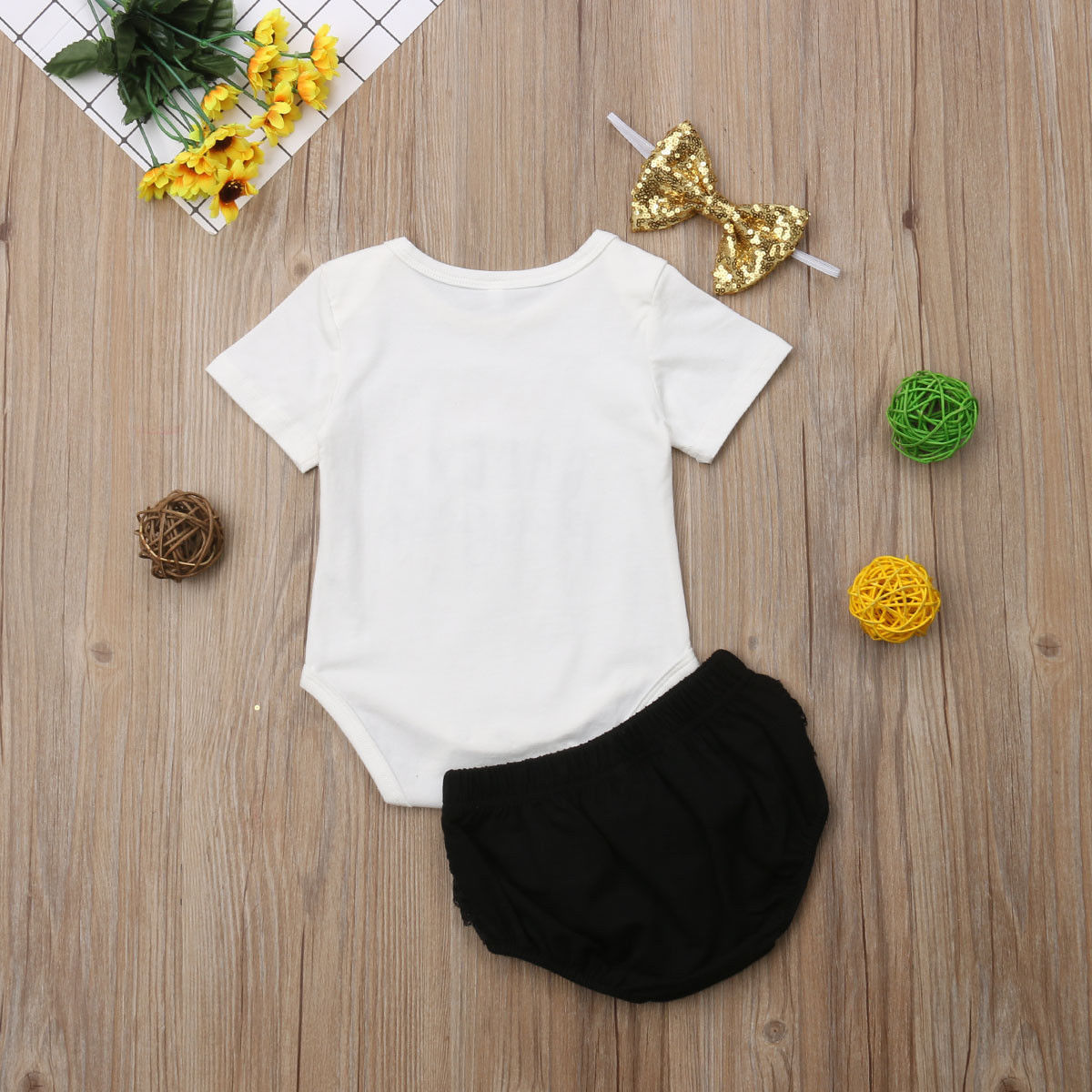 3PCS süße Neugeborene Baby Mäd – Baby Clothing Outlet Bewertung und Preis